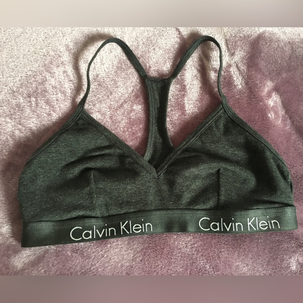 Grey Calvin Klein bralette - small